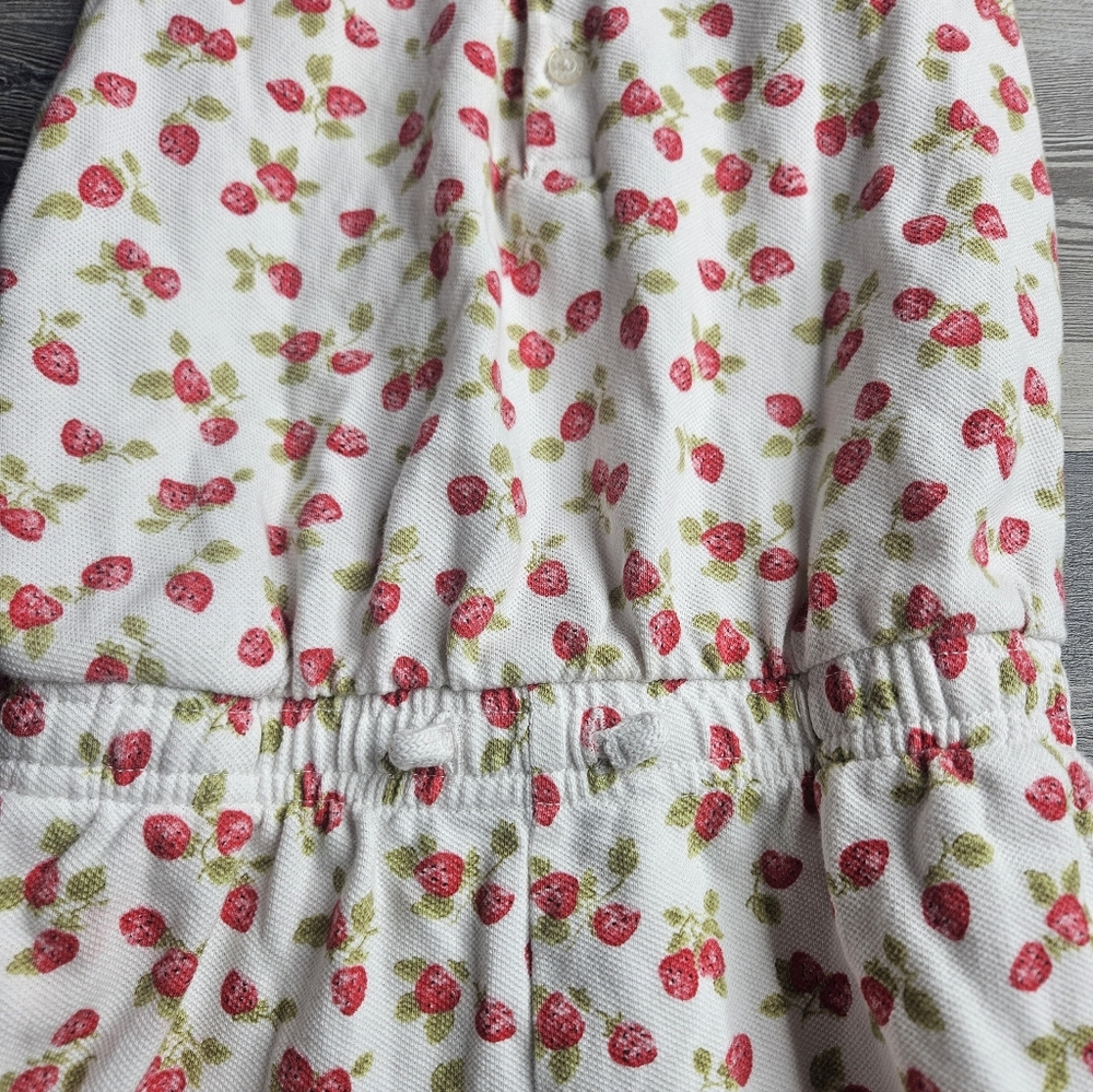 Polo Ralph Lauren Big Girl's Strawberry Print Romper Size 6 - Picture 3 of 7